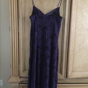 Deep Purple with black design dress